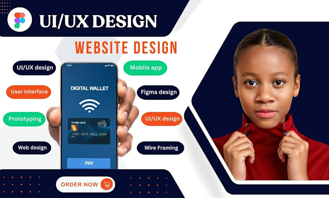 create a figma UX design figma UI design figma mobile app figma landing page