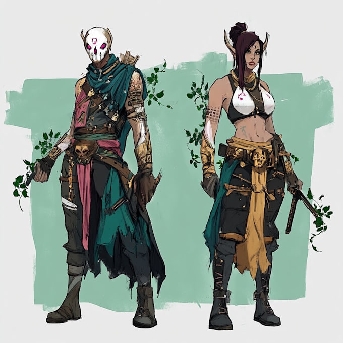 create realistic character and creature concept art