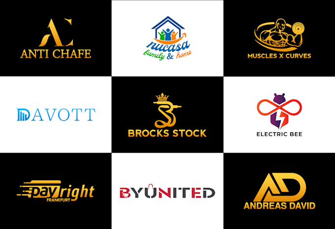 make initial minimalist stunning business brand logo design
