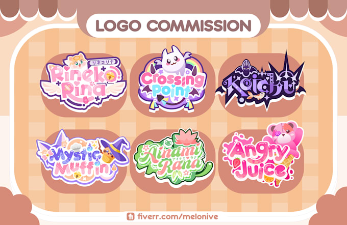 design cute japanese style logo