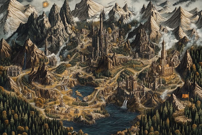 make a fantasy map for your dnd game