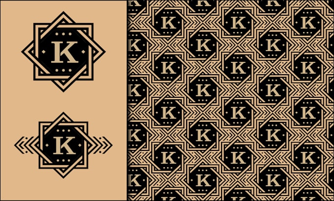 design a luxury monogram logo pattern or seamless branding pattern