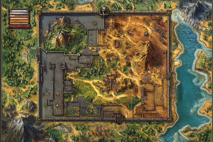 make a fantasy map for your dnd game
