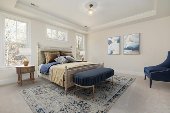 do virtual staging services for real estate and remove existing furniture