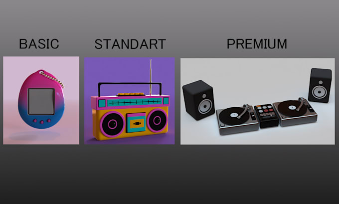 create 3d models of technology objects