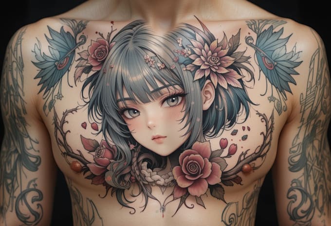 make anime tattoo design