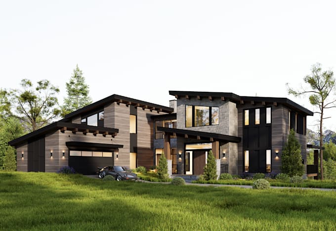 do interior, exterior designing, 3d modelling and rendering