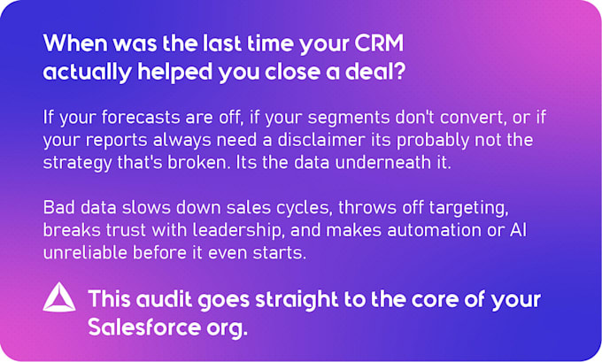audit your salesforce data quality