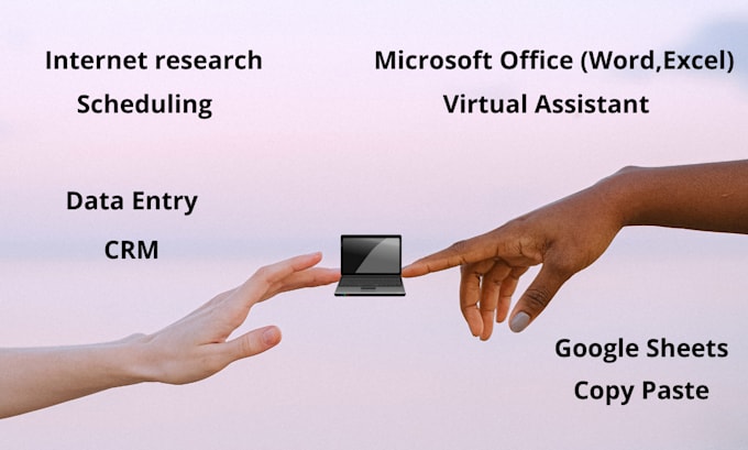 do accurate data entry, office support, and task automation