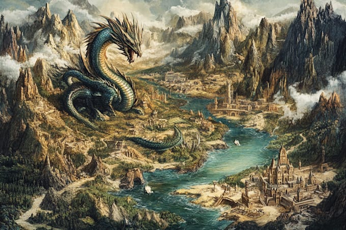 make a your fantasy city map