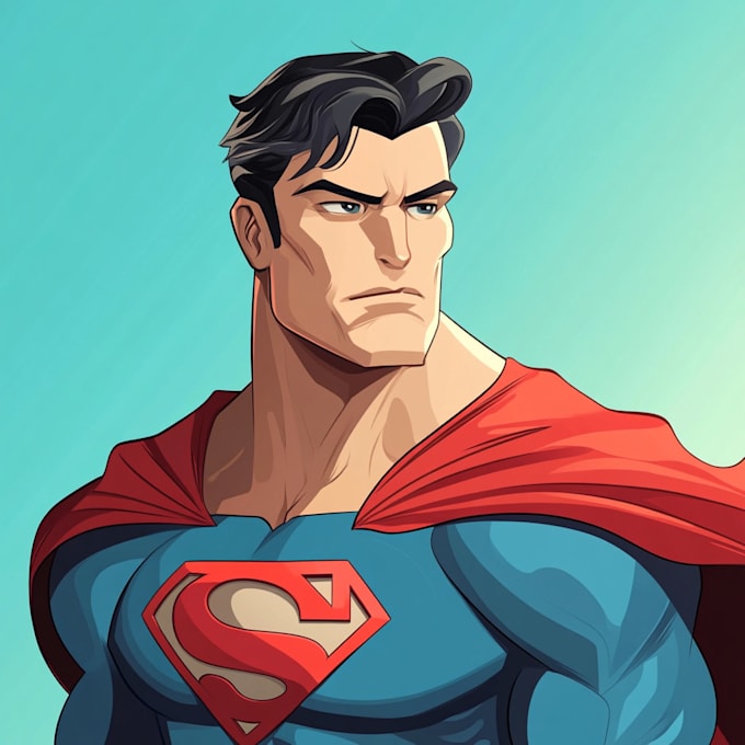 design you as a superhero cartoon character