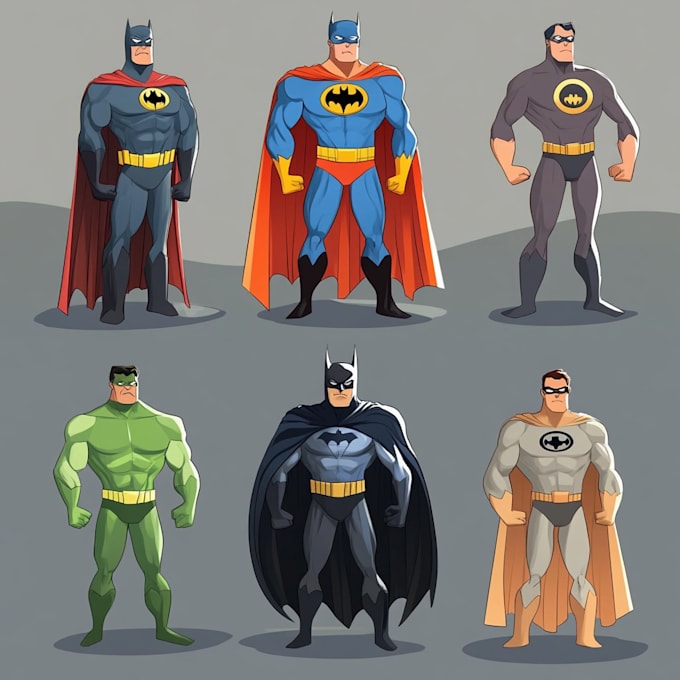 draw your superhero character in comic style