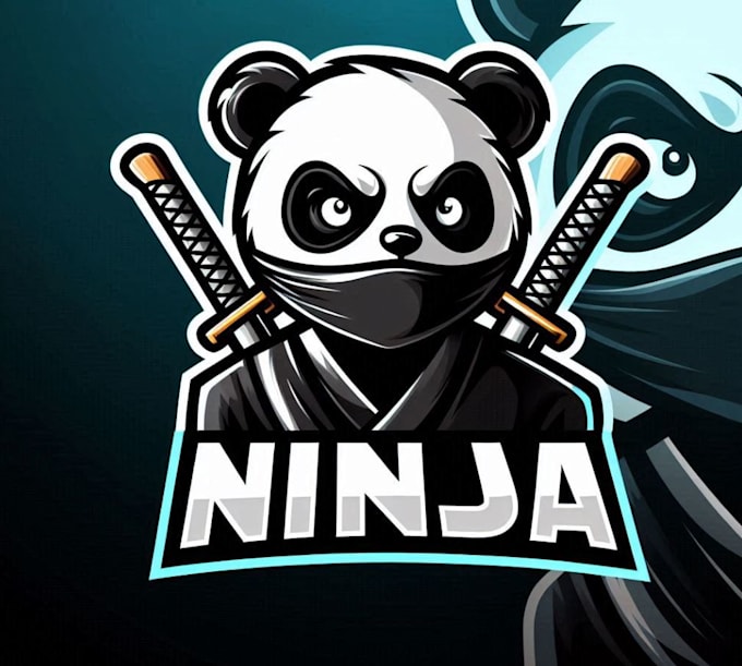 design mascot ninja panda logo