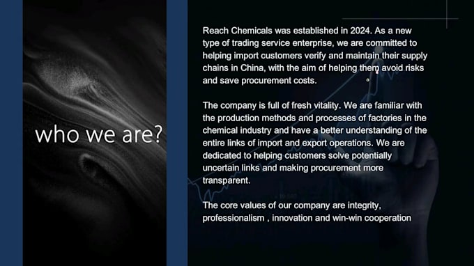 china chemical sourcing agent  supplier audit