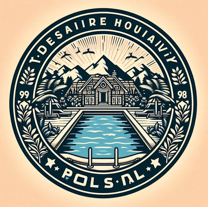 make high quality pool spa logo