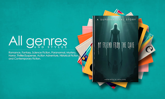 create a professional custom book or kindle cover design
