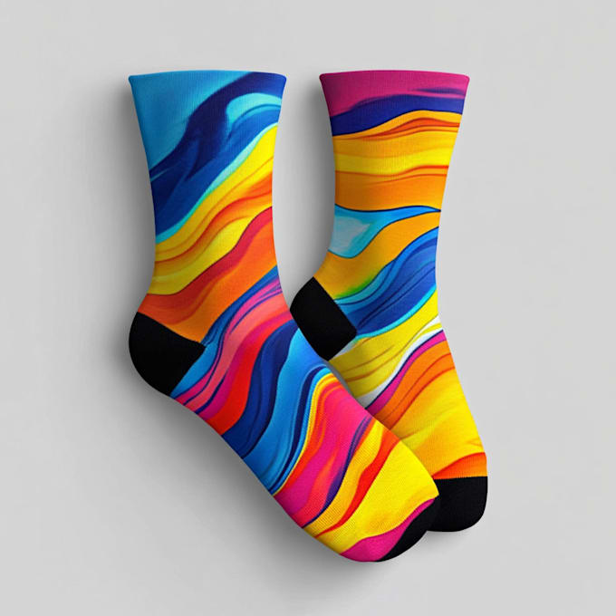 create beautiful socks design