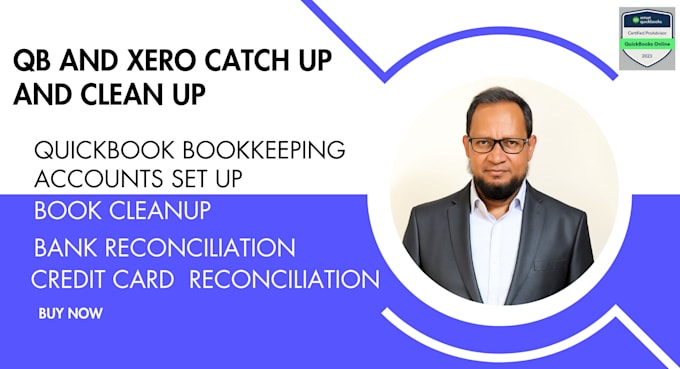 do qb and xero catch up and clean up