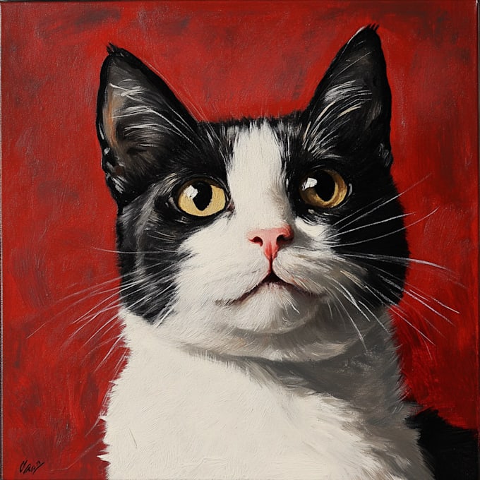 draw charcoal portrait of your pet