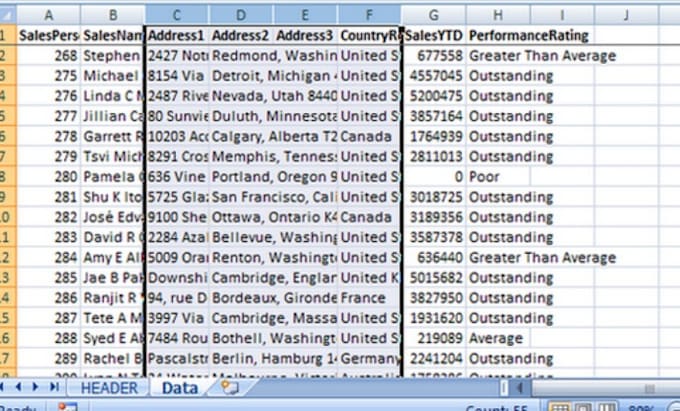 do aaccurate excel data entry, data cleaning, data formatting,