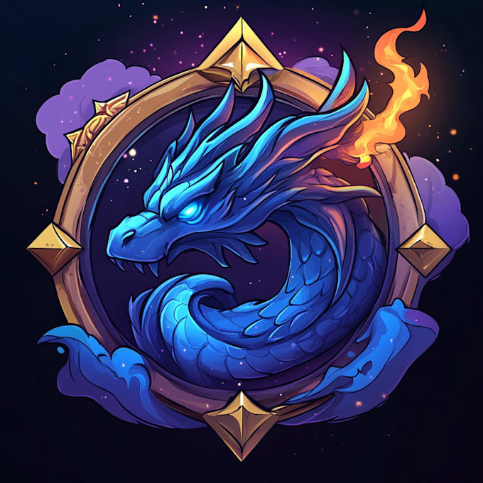 make design medieval fantasy game, rpg, mmo game logo