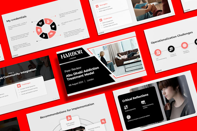 design, redesign pitch deck, powerpoint presentation, google slides and canva