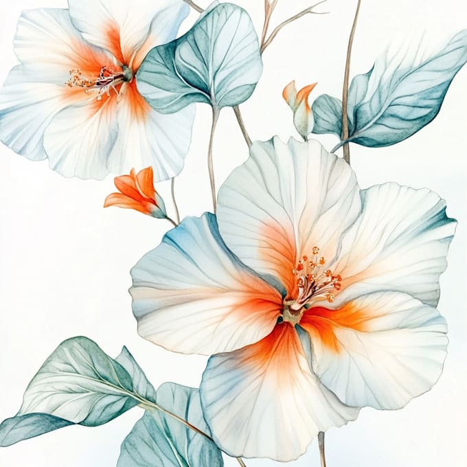 create a botanical watercolor illustration