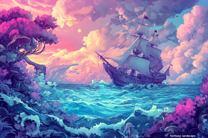 make concept art, fantasy landscapes, background scenes
