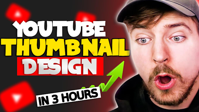 design catchy youtube thumbnail