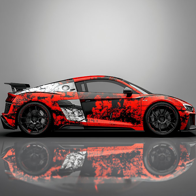 do professional van wrap design, car wrap design, vehicle