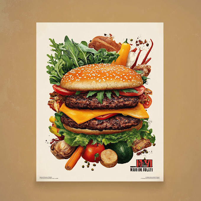 create food advertisement poster for your brand