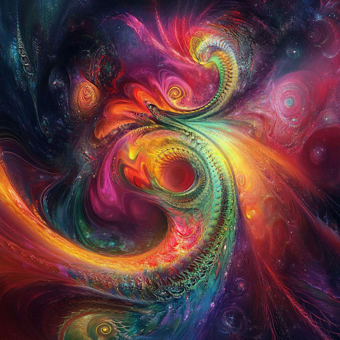 illustrate in an expressive abstract style