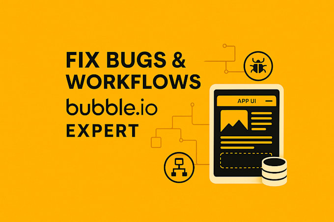 build or fix your bubble app, bubble io developer for saas or mvp