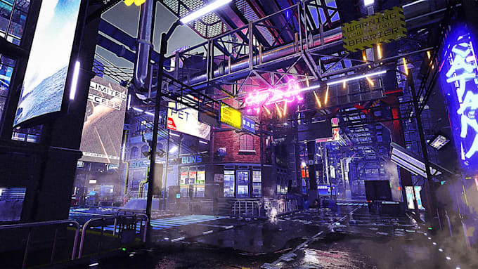 create 3d environment art, spatial io space, vrchat rooms