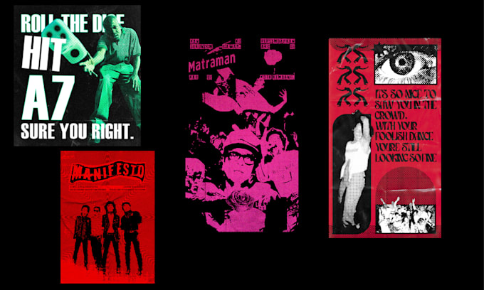 make you grunge style posters