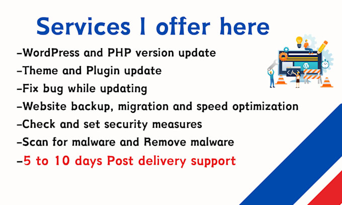 provide wordpress website maintenance and support