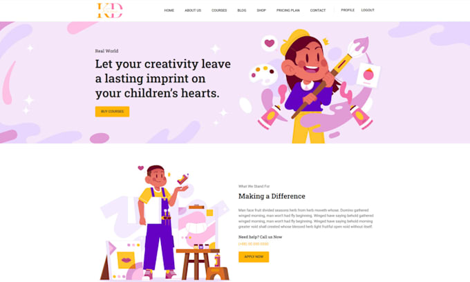 build responsive elearning platform for you