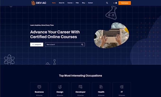 build responsive elearning platform using wordpress