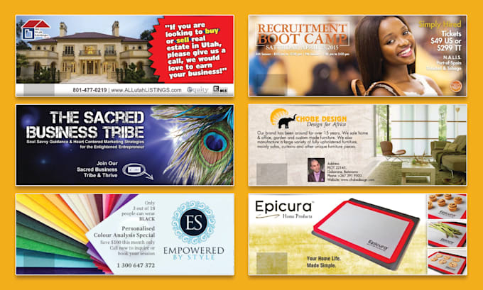 create eye catching social banner design for your business