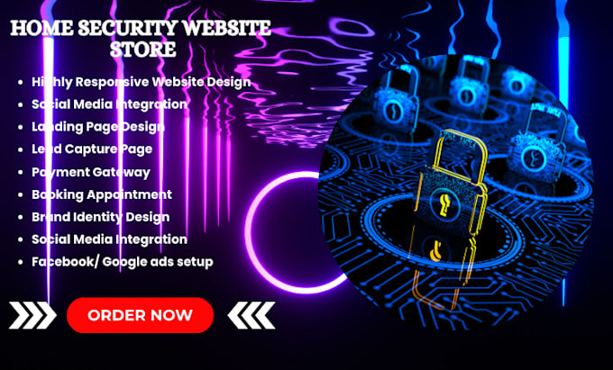 design home security website home security shopify home security landing page