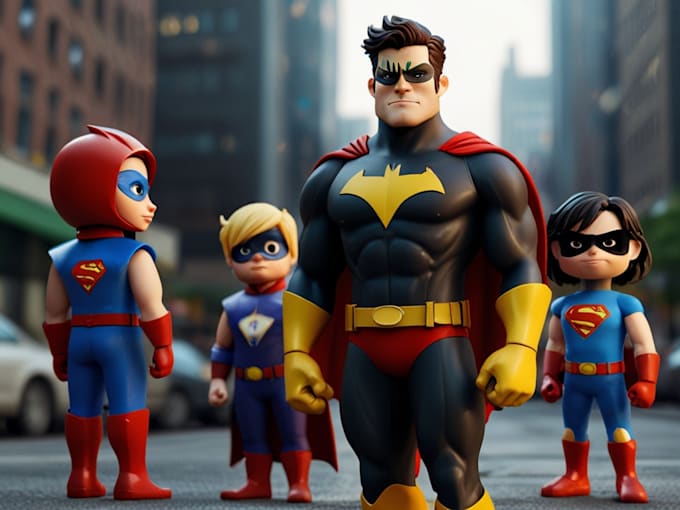 draw a superhero cartoon characters for you