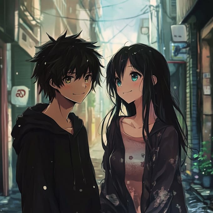 Draw character illustrations in anime and cartoon style by Dodirk1 | Fiverr