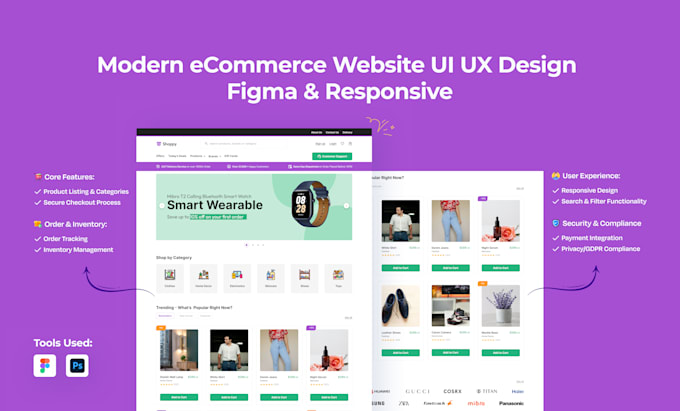 do website web app dashboard UI UX design in figma