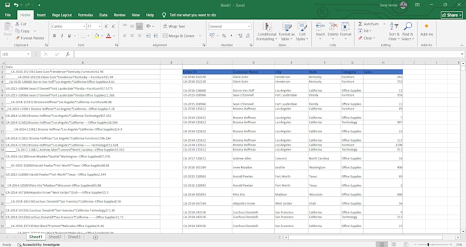 do fast and accurate data entry, excel tasks, merge and organize data