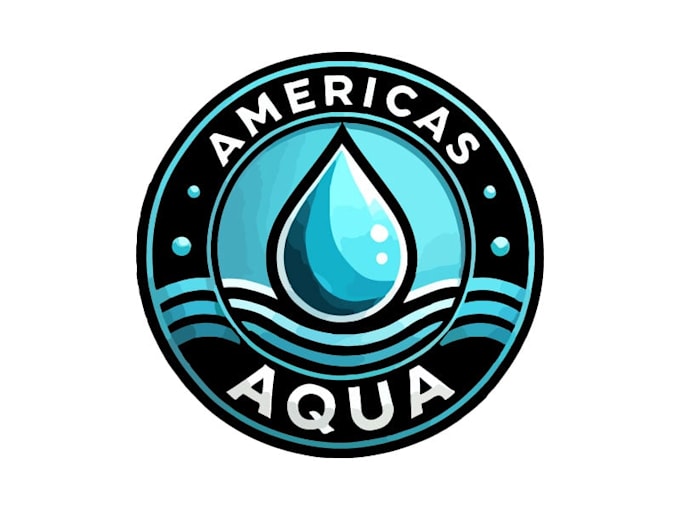 design luxury high quality aqua logo creative concepts