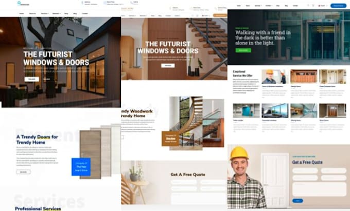 create a website about garage doors for your company