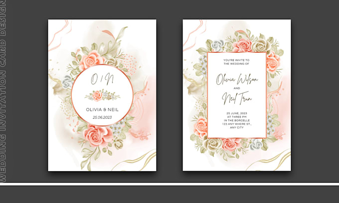 design a wedding invitation card