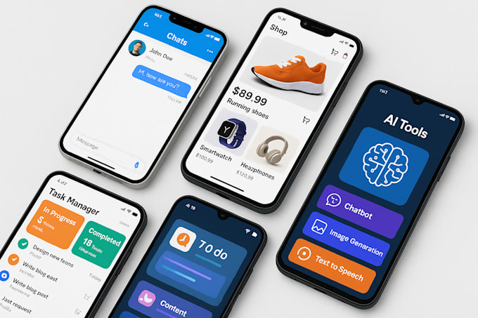 create modern android, ios, and flutter mobile apps for your business