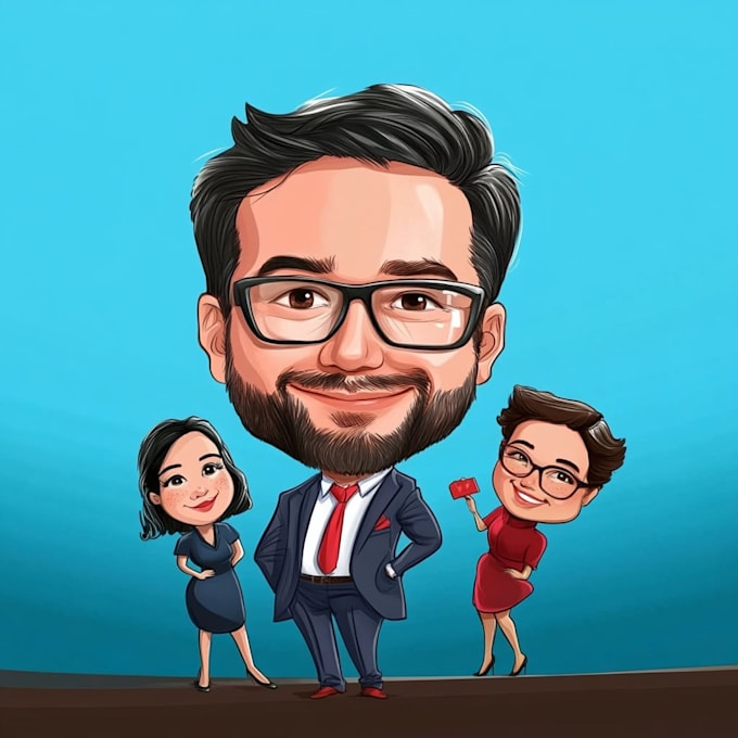 draw amazing cartoon caricature potrait for you