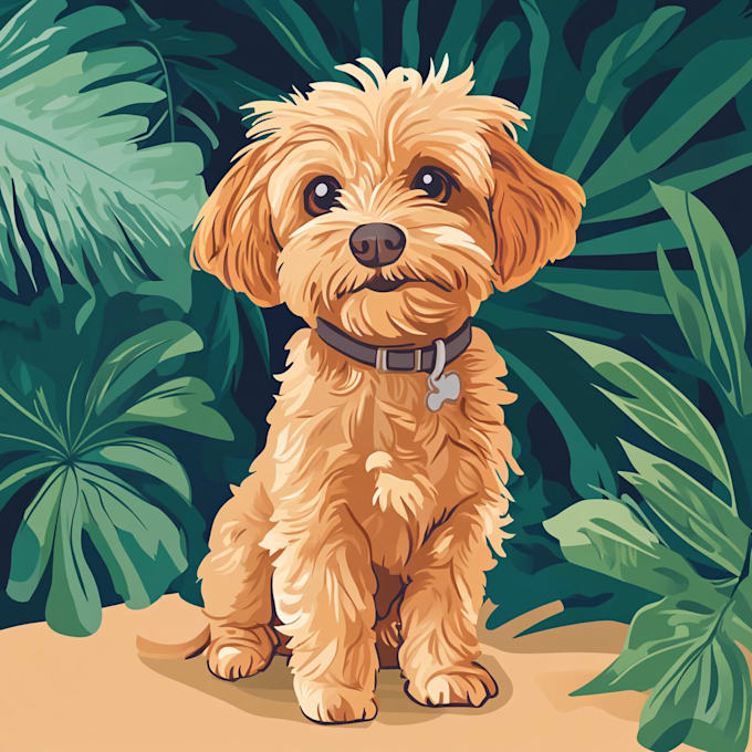 draw your potrait pet in disney style cartoon illustration
